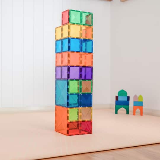Connetix® Rainbow Square Magnetic Tiles Kit